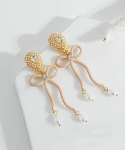 QuayL Bows Earrings - Nude