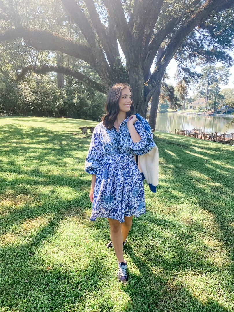 Sue Sartor Flounce™️ Shorty | Chinoiserie Blues 4 Sue Sartor Flounce™️ Shorty | Chinoiserie Blues