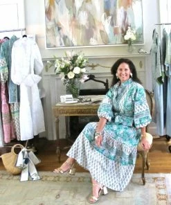 Sue Sartor Flounce™️| Green Garden Print