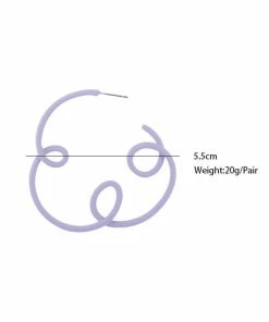 QuayL Loop De Hoop Earrings - Lavender 5 QuayL Loop De Hoop Earrings - Lavender