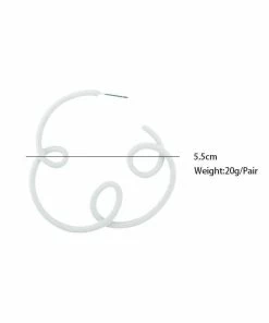 QuayL Loop De Hoop Earrings - White WHAT'S HOT