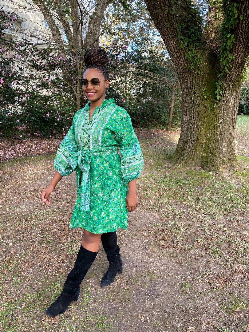 CLOTHING Sue Sartor Flounce™️ Shorty | Evergreen Iris / Paisley 6 CLOTHING Sue Sartor Flounce™️ Shorty | Evergreen Iris / Paisley