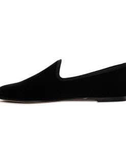 Del Toro Women's Black Velvet Slipper II