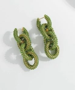 QuayL Round Chain Link Hoops - Pine