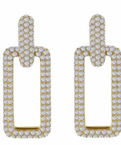 QuayL ACCESSORIES Crystal Chain Link Hoop