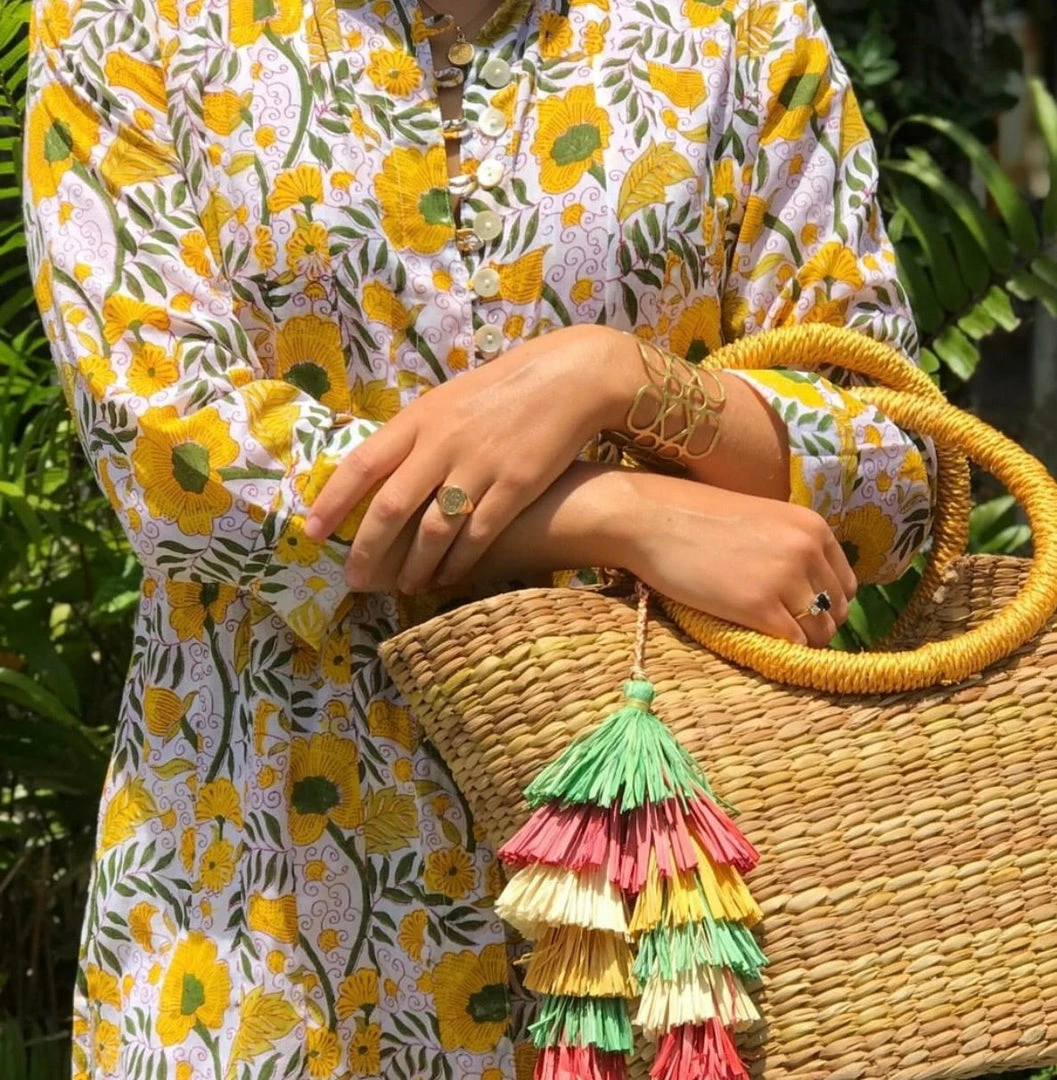 The Kemble Shop Yellow Daisy Palm Beach Tunic 3 The Kemble Shop Yellow Daisy Palm Beach Tunic