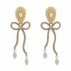 QuayL WHAT'S HOT Bows Earrings - Tan