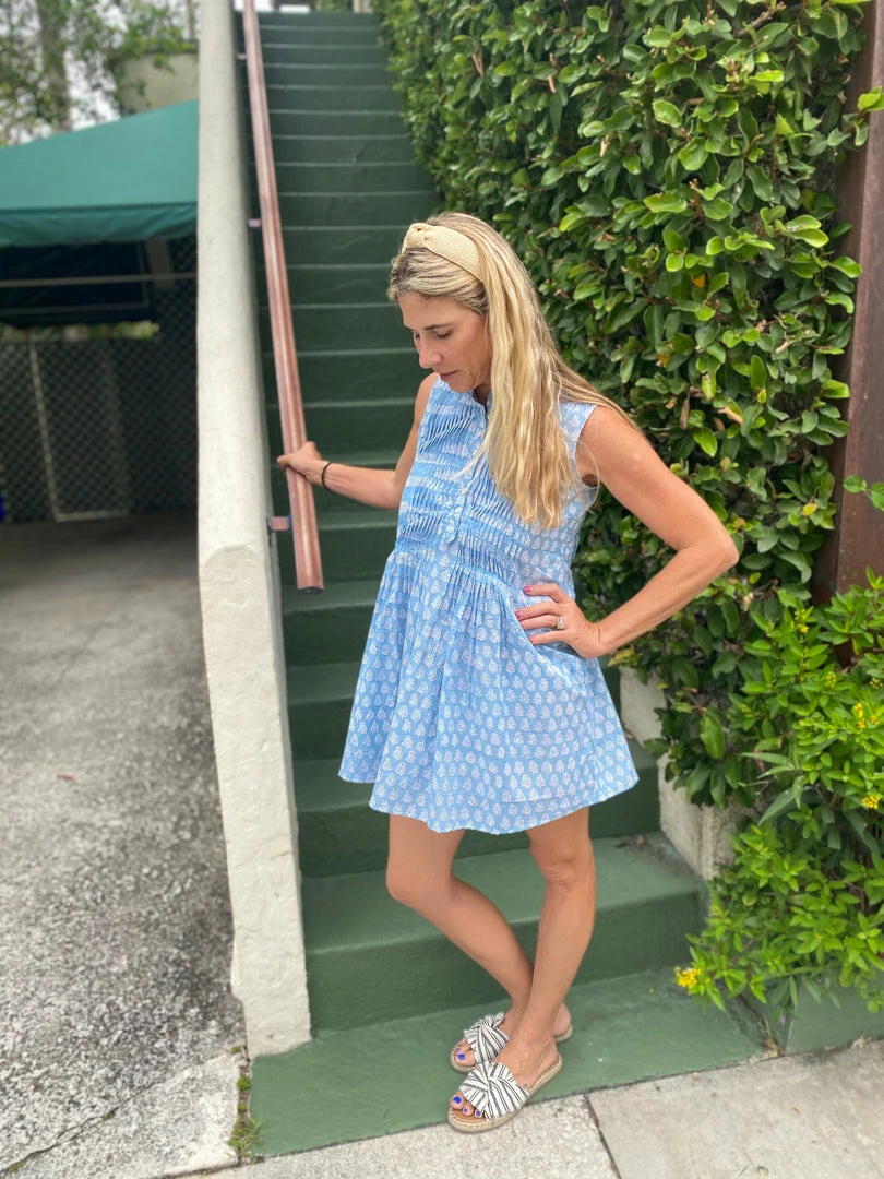 The Kemble Shop Deep Periwinkle Phoebe Dress 3 The Kemble Shop Deep Periwinkle Phoebe Dress