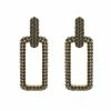 QuayL ACCESSORIES Chain Link Hoops - Graphite Crystal 1 QuayL ACCESSORIES Chain Link Hoops - Graphite Crystal