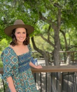 QuayL Double Teardrop Drop Earrings - Blue