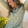 The Kemble Shop Green Meadows Floral Palm Beach Tunic WHAT'S HOT