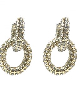 QuayL Double Chain Link Hoop - Crystal/Crystal WHAT'S HOT