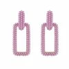 QuayL ACCESSORIES Chain Link Hoops - Lavender