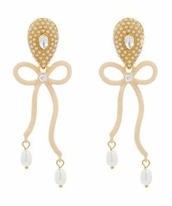 QuayL Bows Earrings - Nude