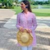The Kemble Shop Light Pink Heart Palm Beach Tunic 2 The Kemble Shop Light Pink Heart Palm Beach Tunic