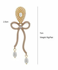 QuayL WHAT'S HOT Bows Earrings - Tan