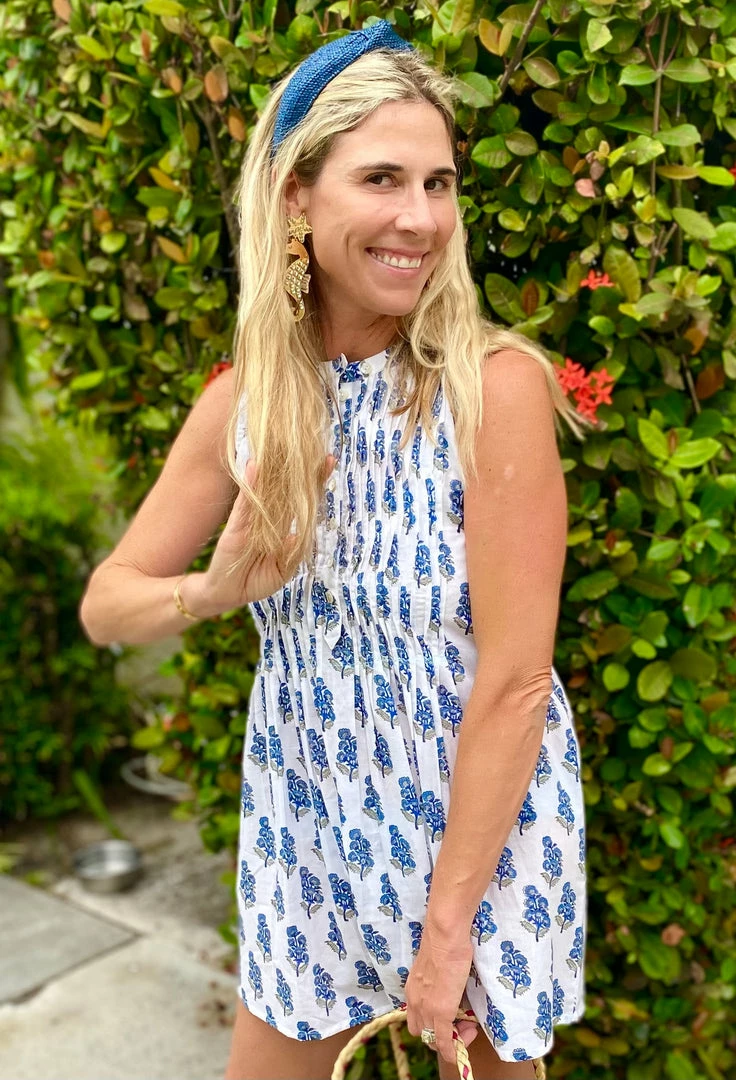 The Kemble Shop WHAT'S HOT Blue & White Flowered Phoebe Dress 5 The Kemble Shop WHAT'S HOT Blue & White Flowered Phoebe Dress