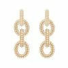 QuayL Round Chain Link Hoops - Pearl