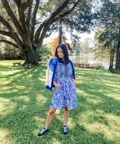 Sue Sartor Flounce™️ Shorty | Chinoiserie Blues