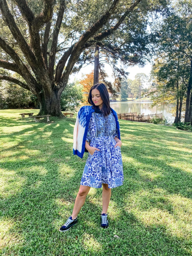 Sue Sartor Flounce™️ Shorty | Chinoiserie Blues 3 Sue Sartor Flounce™️ Shorty | Chinoiserie Blues