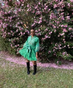 CLOTHING Sue Sartor Flounce™️ Shorty | Evergreen Iris / Paisley 13 CLOTHING Sue Sartor Flounce™️ Shorty | Evergreen Iris / Paisley