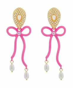 QuayL Bows Earrings - Pink