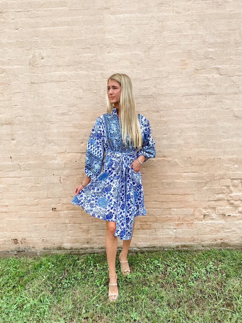 Sue Sartor Flounce™️ Shorty | Chinoiserie Blues 6 Sue Sartor Flounce™️ Shorty | Chinoiserie Blues