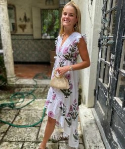 The Kemble Shop Mauve Poppy Emma Dress WHAT'S HOT