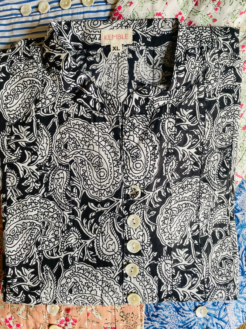 The Kemble Shop WHAT'S HOT NEW Black Paisley Palm Beach Tunic 6 The Kemble Shop WHAT'S HOT NEW Black Paisley Palm Beach Tunic