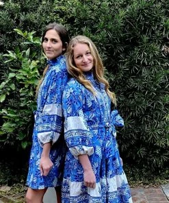 Sue Sartor Flounce™️ Shorty | Blue / White CLOTHING