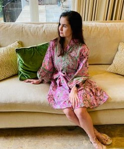 Sue Sartor Flounce™️ Shorty | Pink / Green Patio CLOTHING