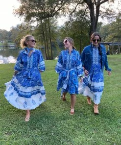 Sue Sartor Flounce™️ Shorty | Blue / White CLOTHING