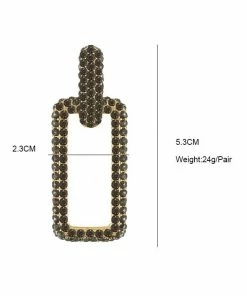 QuayL ACCESSORIES Chain Link Hoops - Graphite Crystal