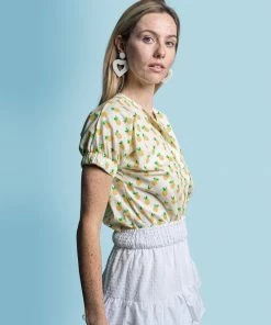 The Shirt By Rochelle Behrens The Short Sleeve Elastic Arm Shirt