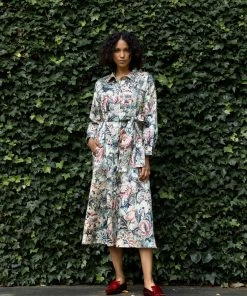 Daphne Wilde CLOTHING Stella In Floral Tapestry Cotton
