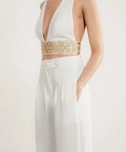 RosewaterHouse Pillar Pant - Ivory Bottoms