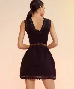 Cynthia Rowley WHAT'S HOT Little Black Knit Dress