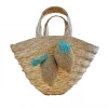 The Kemble Shop WHAT'S HOT Natural Straw Lemon Tote