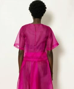 Jasmine Chong Lin Silk Organza Tee Tops