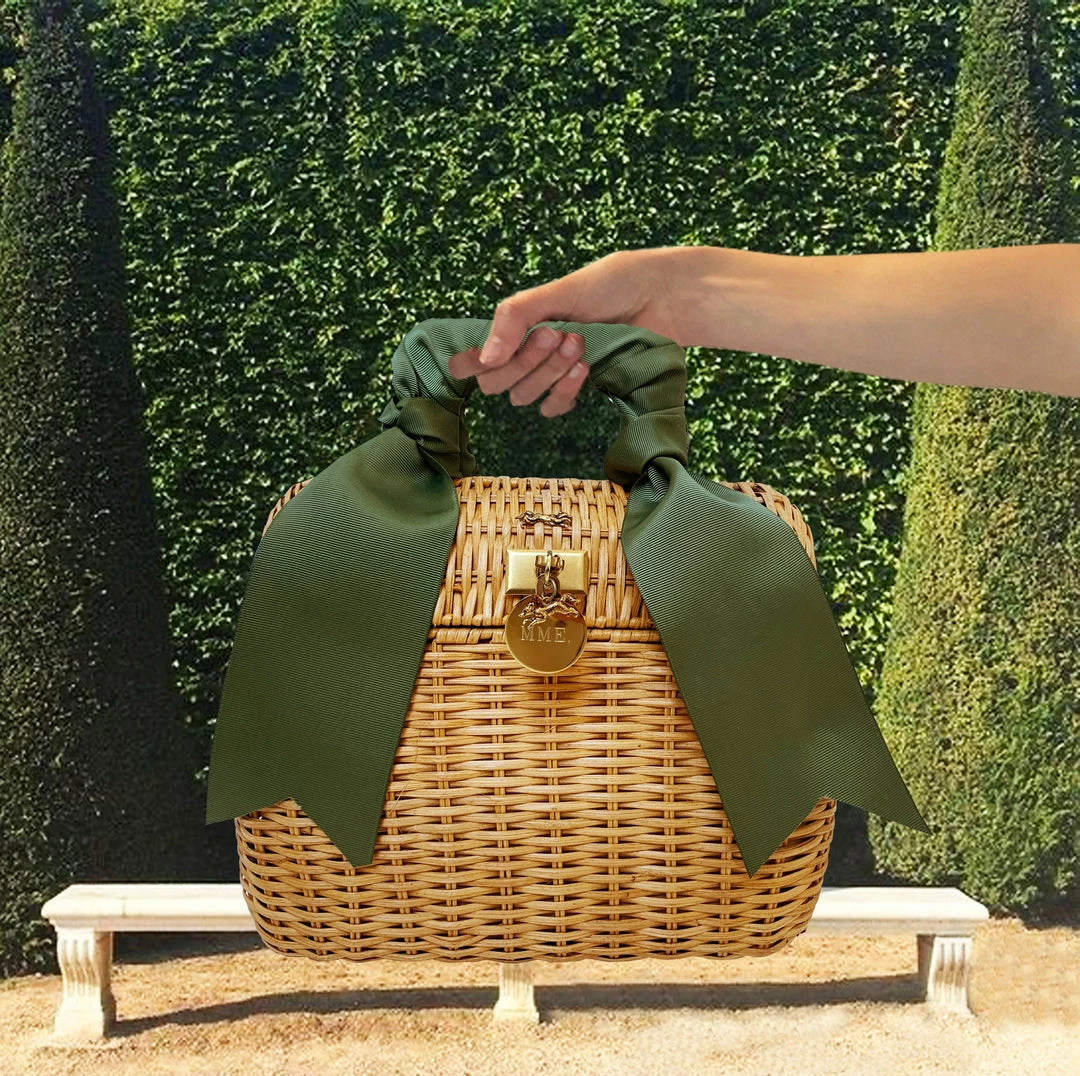 MME.Mink The MME. CROQUET Tote -MOSS Mme. Mink 4 MME.Mink The MME. CROQUET Tote -MOSS Mme. Mink