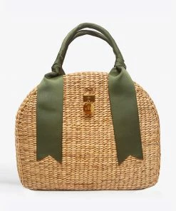 MME.Mink Mme. Mink THE PICNIQUE No. 3 OVERNITER TOTE - MOSS