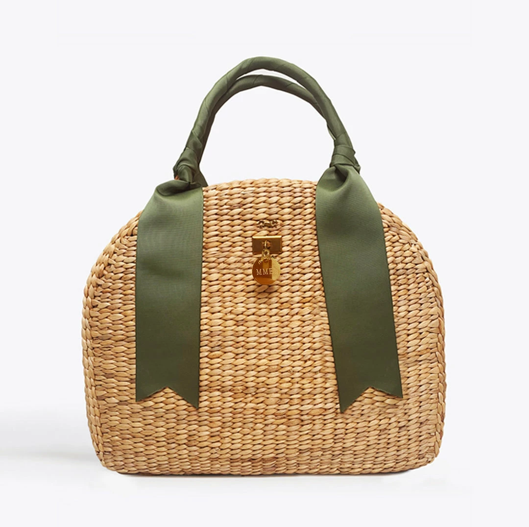 MME.Mink Mme. Mink THE PICNIQUE No. 3 OVERNITER TOTE - MOSS 3 MME.Mink Mme. Mink THE PICNIQUE No. 3 OVERNITER TOTE - MOSS