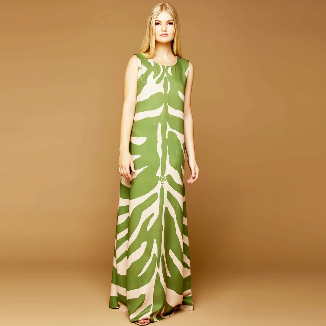 MME.Mink MME. 'ZEBRA' Garden Dress - ENVY GREEN 4 MME.Mink MME. 'ZEBRA' Garden Dress - ENVY GREEN