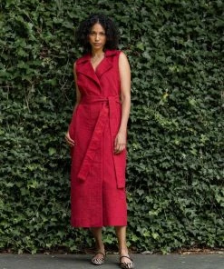 Daphne Wilde WHAT'S HOT The Natalie Dress, Red Moleskin