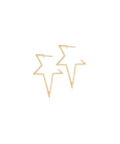 Sophie Lis XL Shooting Star Pearl Hoops