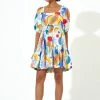 OLIPHANT Bubble Skirt Mini Dress- Papaya Yellow 1 OLIPHANT Bubble Skirt Mini Dress- Papaya Yellow