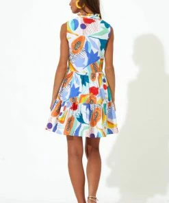 OLIPHANT Yoke Dress- Papaya Yellow 5 OLIPHANT Yoke Dress- Papaya Yellow