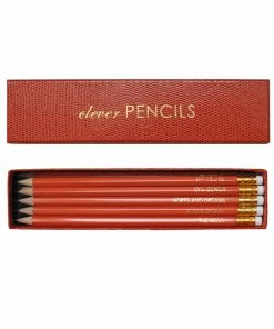 Sloane Stationery Clever Pencils - Orange Box Of 10