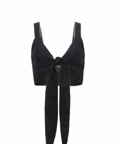 RosewaterHouse Sarah Crop Top - Black