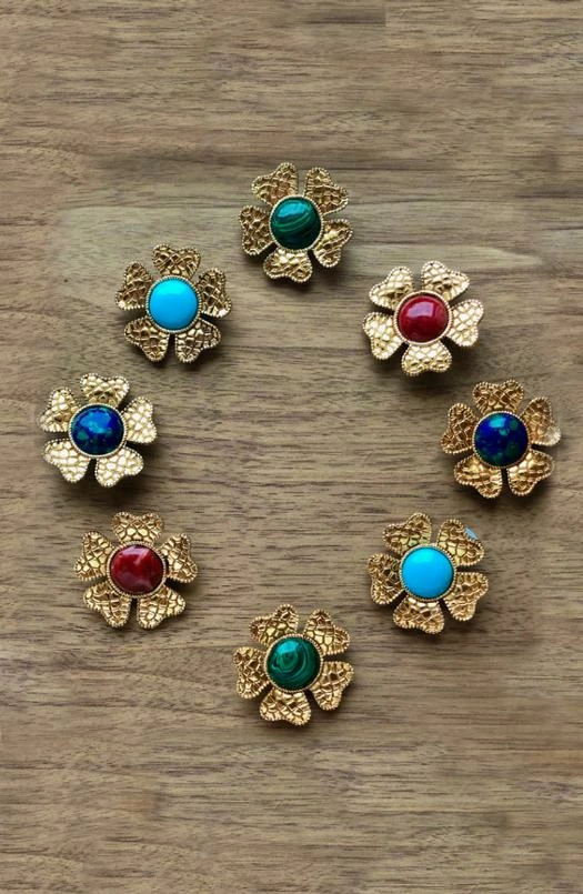 RosewaterHouse ACCESSORIES Sogol Earrings - Malachite 6 RosewaterHouse ACCESSORIES Sogol Earrings - Malachite